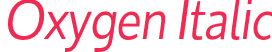 Oxygen Italic